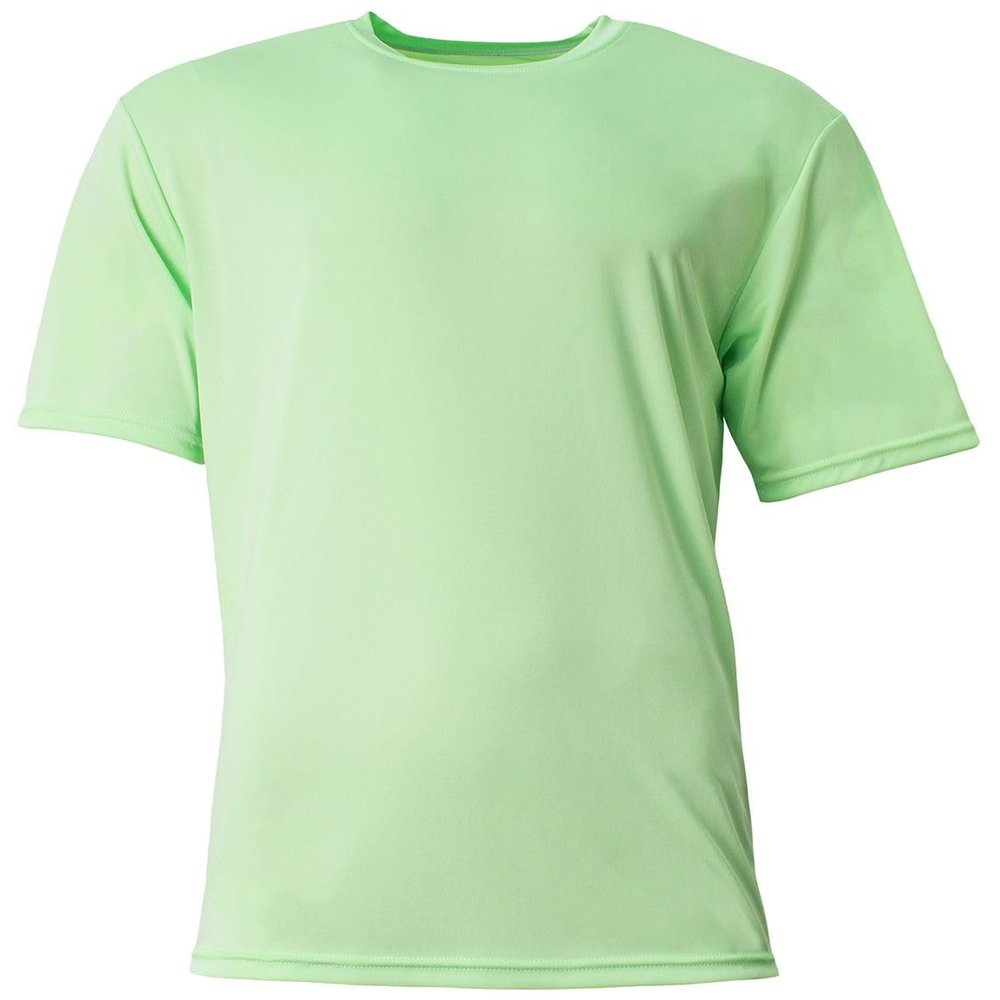 A4 Men's Cooling Performance T-Shirt, Light Lime, 3XL