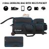Goloni 3 Ball Bowling Bags with Wheels, Rolling Bowling Bag for 3 Balls & Accessories - Retractable Handle Extends to 38 view 3