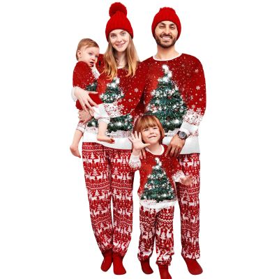 Neufigr Family Christmas Pajamas Matching Sets, Christmas PJs Long Sleeves Sleepwaear Holiday Family Loungewear Sets(E1003726)