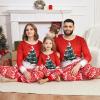 Neufigr Family Christmas Pajamas Matching Sets, Christmas PJs Long Sleeves Sleepwaear Holiday Family Loungewear Sets(E1003726) view 4
