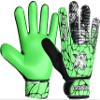 Soccer Goalie Gloves, Football Goalkeeper Gloves for Kids Boys Youth Children Double Wrist Along 4mm Super Grip Palm (Green/Black, Size 7 Suitable for Size S-M Adult) view 1