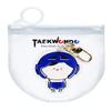 Taekwondo Martial arts Keychain Double-Sided Acrylic Key Chain Cute and Fun Accessories for Kids  Taekwondo Keyring for Karate, MMA, Sparring, Jiu Jitsu Tae Kwon Do (Blue Uniform Boy) view 1