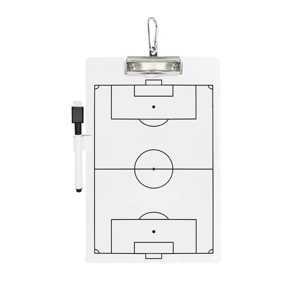 Altsuceser Dry Erase Coaching Clipboard, Soccer Coaches Scoreboard with Erasable Pen & Pen Holder, Double-Sided Soccer Whiteboard for Coaches Football Referee Tactical-Board Sets