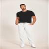 COOFANDY Men's White Pants Casual Flat-Front Expandable Waist Chino Slack Trousers Classic-Fit Fashion Pants view 2