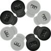 AliBall Glove Locks Baseball, Glove Lace Locks 8 Pack, Never Need Thying Knots Again, Fits All Baseball and Softball Gloves (Black-Silver) view 1