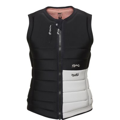 Mystic Watersports - Surf Kitesurf & Windsurfing Womens Dusk Front Zip Impact Vest Top - Black - Quick Dry