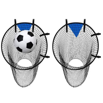 Diysupmkt 2pcs Football Goal, Football Net, Soccer Top Bins Soccer Target Goal Football Target, Soccer Field Nets Target Training For Quarterbacks Football Practice (Black *2)