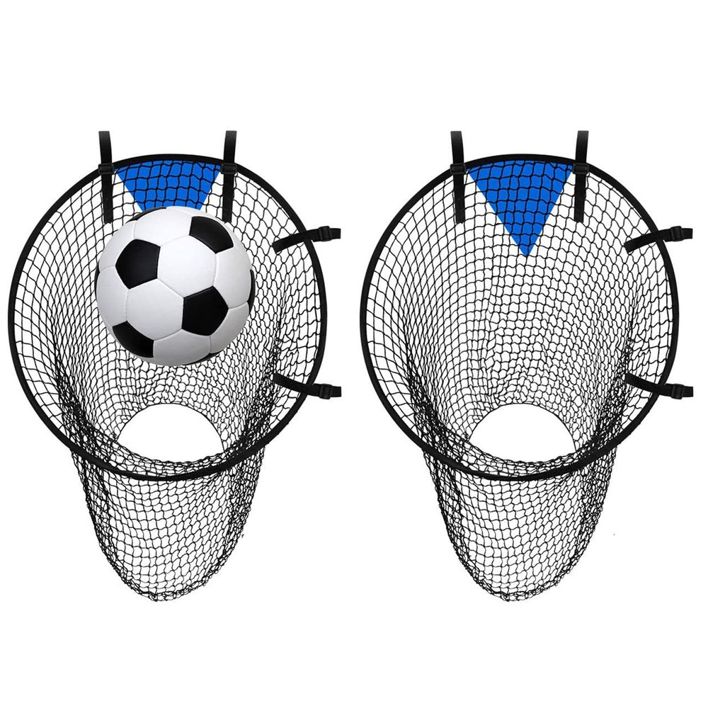 Diysupmkt 2pcs Football Goal, Football Net, Soccer Top Bins Soccer Target Goal Football Target, Soccer Field Nets Target Training For Quarterbacks Football Practice (Black *2)