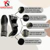 Boxing Gloves & Muay Thai Shin Guards for Men and Women, MMA Kickboxing Shin Pads Set, Adjustable Shin Guards with Instep Protection, Sparring & Martial Arts Training Gear view 3