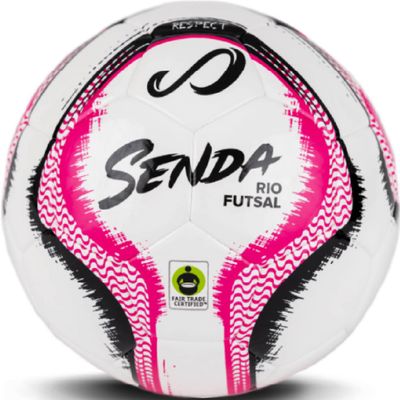 SENDA Rio Match Futsal Ball, Fair Trade Certified, Pink, Size 4 (Ages 13 & Up)