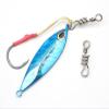 AOHRO Pack of 30 New Stainless Steel Sea Fishing Fast Prograde Corkscrew Snap Cork Screwed Swivel view 4