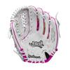 Wilson A440 Flash 12 Youth Outfield Fastpitch Softball Glove - Right Hand Throw, White/Pink/Tie Dye view 3