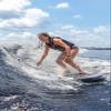 Airhead Shatter Composite 49" Wake-Riversurf Board for Beginner to Advanced Wake Surfers with Two Padded Foot Straps, EVA Traction Pads and Customizable fin Box view 3