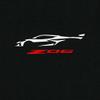 2024 Sports Car Z06 C8 Next Gen Silhouette Vette Drivers Short Sleeve tri-Blend t-Shirt view 3