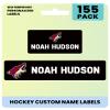 Label Daddy Hockey Labels - Customize Waterproof Name Labels for School Supplies, Clothing, Bottles, Day Camp, Sports & Organization - Peel and Stick Durable Labels - 155 Pack | Phoenix Coyotes view 1