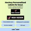 Label Daddy Hockey Labels - Customize Waterproof Name Labels for School Supplies, Clothing, Bottles, Day Camp, Sports & Organization - Peel and Stick Durable Labels - 155 Pack | Phoenix Coyotes view 2