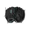 Wilson 2024 A500 Siren 12 Youth Infield Fastpitch Softball Glove - Right Hand Throw, Black/Teal view 1