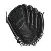Wilson 2024 A500 Siren 12 Youth Infield Fastpitch Softball Glove - Right Hand Throw, Black/Teal view 3