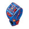 Wilson 2024 A200 EZ Catch Royal 10 T-Ball Glove - Left Hand Throw, Royal/Red/Yellow view 3