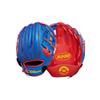 Wilson 2024 A200 EZ Catch Royal 10 T-Ball Glove - Left Hand Throw, Royal/Red/Yellow view 4