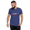 2024 Sports Car Z06 C8 Next Gen Silhouette Vette Drivers Short Sleeve tri-Blend t-Shirt view 2