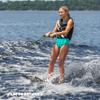 Airhead Watermelon 47" Combo Water Skis with Removable Training bar with Double Handle Rope and Adjustable bindings US Child Size 5-12 view 2