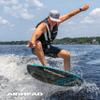 Airhead Current Composite 52" Wake-Riversurf Board for Intermediate to Advanced Wake Surfers with EVA Traction Pads and Customizable fin Box view 3