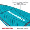 Airhead Current Composite 52" Wake-Riversurf Board for Intermediate to Advanced Wake Surfers with EVA Traction Pads and Customizable fin Box view 4