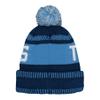 Outerstuff NFL Kids Youth 8-20 One Size Team Color Primary Logo Official Sports Tech Knit Cold Weather Football Pom Beanie Hat - Tennessee Titans view 3