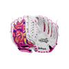 Wilson 2024 A440 Flash 12 Youth Outfield Fastpitch Softball Glove - Left Hand Throw, White/Pink/Tie Dye view 1