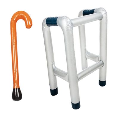 Abaodam 2pcs Inflatable Frame Walking Stick Fun Dress up Prop for Parties Halloween and Masquerades Great Novelty Accessory for Seniors and Disabled Individuals