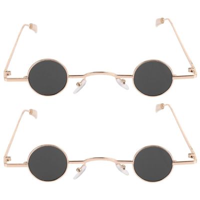 Abaodam Fitness Sunglasses 2 Pairs Vintage Sunglasses Men Retro Mens s Trendy Vintage Women Trendy Prince Mirror Outdoor