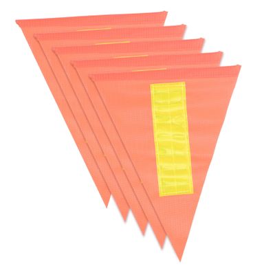 FUNOMOCYA 5pcs Reflective Bike Safety Flag Warning Pennant for Boy Girl Elderly Easy to Install Cycling Accessory Enhance for Bicycles