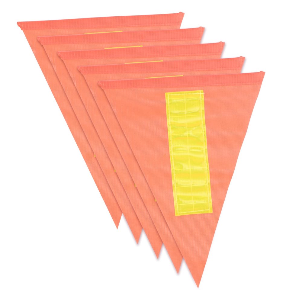 FUNOMOCYA 5pcs Reflective Bike Safety Flag Warning Pennant for Boy Girl Elderly Easy to Install Cycling Accessory Enhance for Bicycles