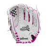 Wilson A440 Flash 11.5 Youth Infield Fastpitch Softball Glove - Right Hand Throw, White/Pink/Tie Dye view 3