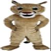 Cute Mountain Lion Mascot Costume Adult Size for Men & Women with Built-in Fan Inside the Head view 1