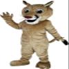 Cute Mountain Lion Mascot Costume Adult Size for Men & Women with Built-in Fan Inside the Head view 2