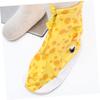 BESPORTBLE Thickened Shoe Covers -Slip Protector for Outdoor Use Durable Rain Shoes Cover Yellow Small Deer Pattern for Boys and Girls and Adults view 3
