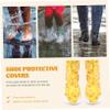 BESPORTBLE Thickened Shoe Covers -Slip Protector for Outdoor Use Durable Rain Shoes Cover Yellow Small Deer Pattern for Boys and Girls and Adults view 4