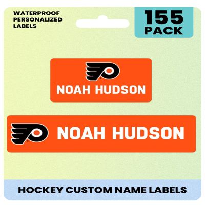 Label Daddy Hockey Personalized Label for Boys Philadelphia Flyers 155 Ct