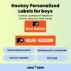 Label Daddy Hockey Personalized Label for Boys Philadelphia Flyers 155 Ct view 2