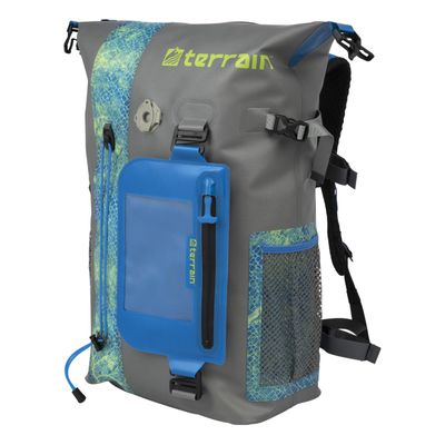 Allen Company Hiking Backpack, Storm Gray and Realtree Mako Aqua Blue, 37 Liters