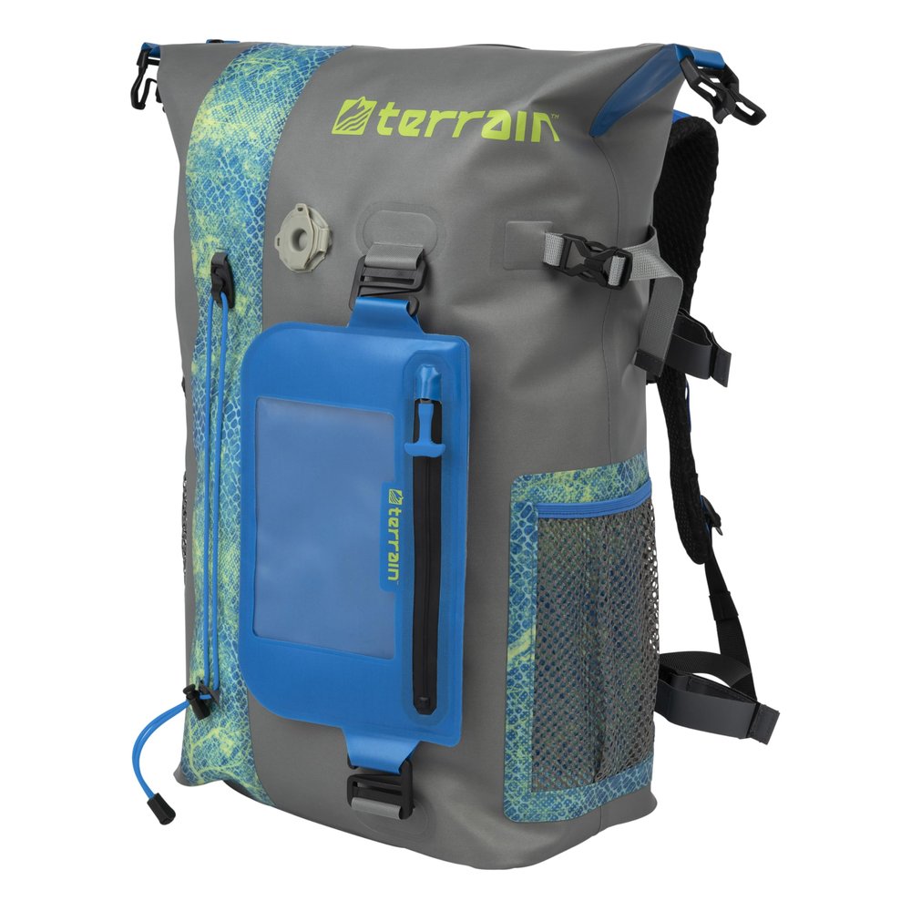 Allen Company Hiking Backpack, Storm Gray and Realtree Mako Aqua Blue, 37 Liters