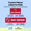 Label Daddy Hockey Labels - Customize Waterproof Name Labels for School Supplies, Clothing, Bottles, Day Camp, Sports & Organization - Peel and Stick Durable Labels - 155 Pack | New Jersey Devils view 3