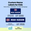 Label Daddy Hockey Labels - Customize Waterproof Name Labels for School Supplies, Clothing, Bottles, Day Camp, Sports & Organization - Peel and Stick Durable Labels - 155 Pack | Montreal Canadiens view 3