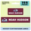 Label Daddy Hockey Labels - Customize Waterproof Name Labels for School Supplies, Clothing, Bottles, Day Camp, Sports & Organization - Peel and Stick Durable Labels - 155 Pack | Colorado Avalanche view 1