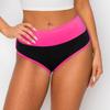ALWAYS Booty Shorts for Women High Waisted Soft Yoga Gym Shorts Black Neon Pink XS view 2