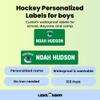Label Daddy Hockey Personalized Labels for Boys, Vancouver Canucks, 155 Ct view 2