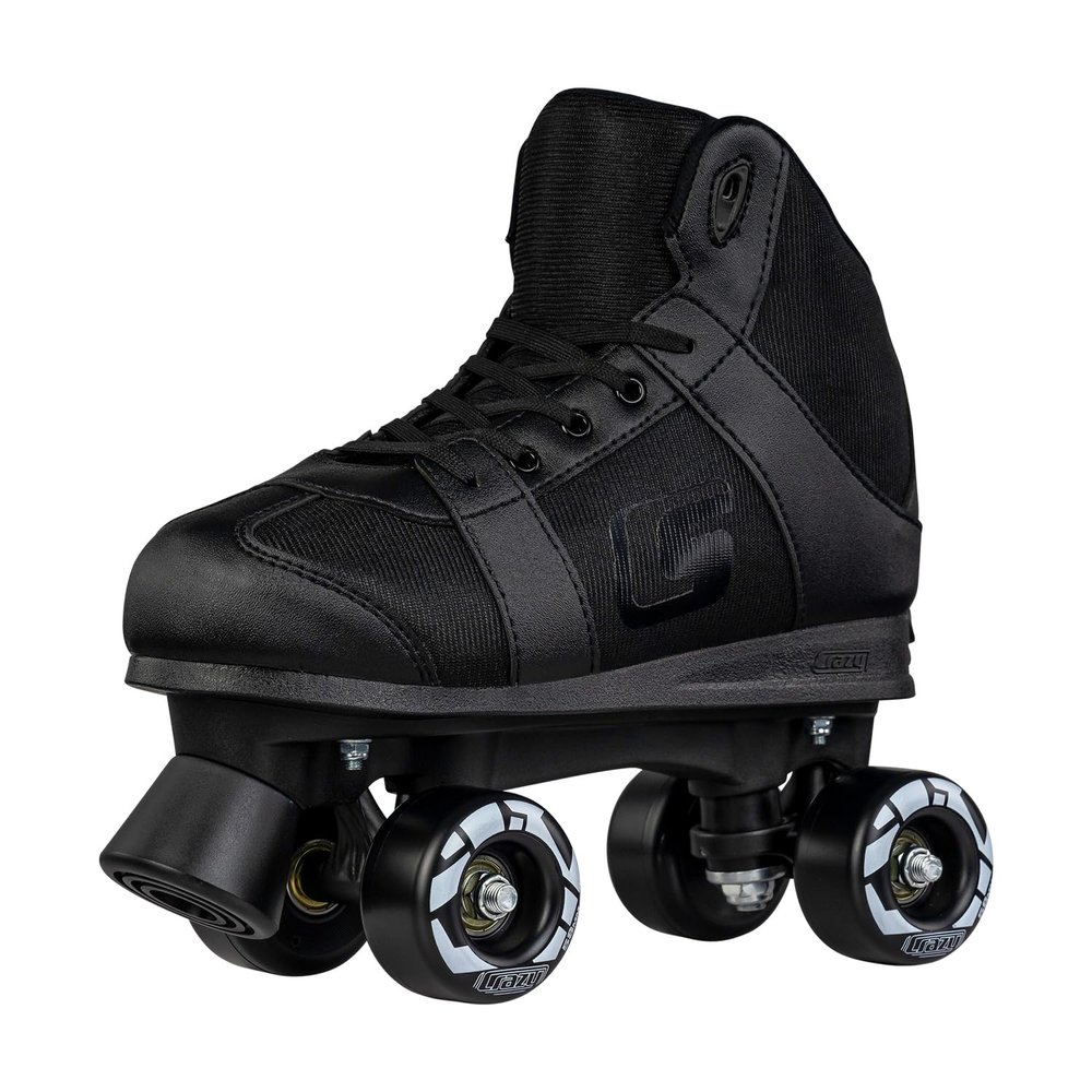 Crazy Skates SK8 Roller Skates for Girls and Boys - Both Adjustable and Fixed Sizes - Black (Size: Medium | 3-6)