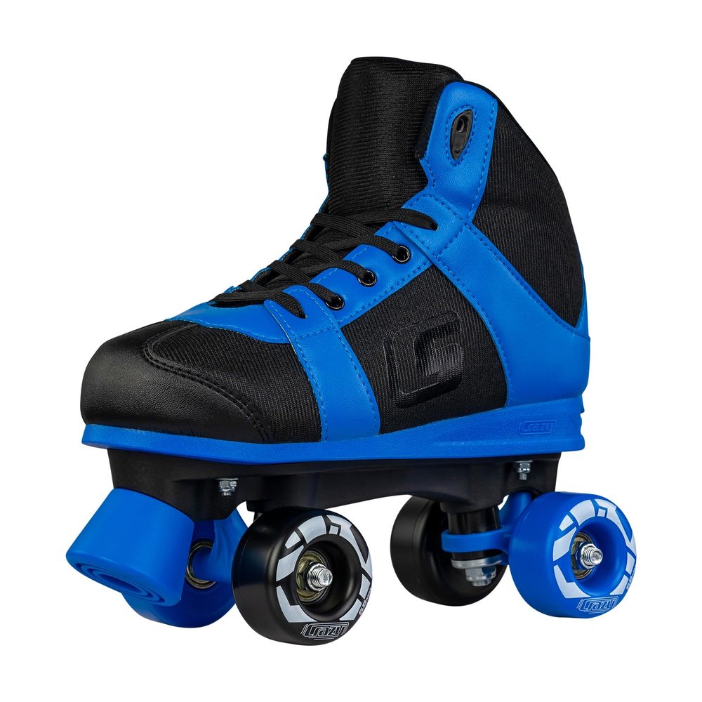 Crazy Skates SK8 Roller Skates for Girls and Boys - Both Adjustable and Fixed Sizes - Blue (Size: Medium | 3-6)